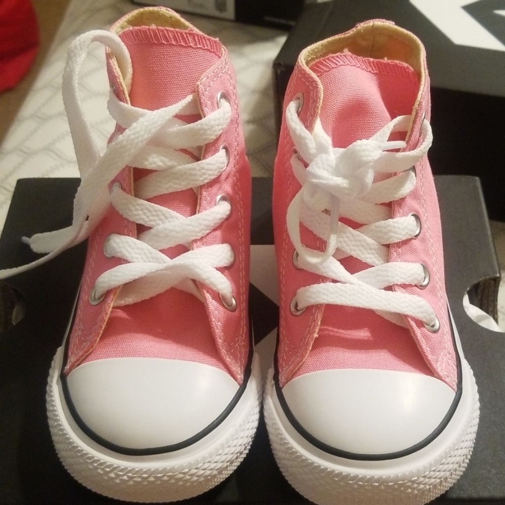Infant/Toddler pink high top Converse All-Stars
